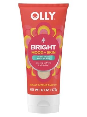 OLLY Bright Mood + Skin Vitamin-Infused Body Scrub - Radiant Citrus Currant